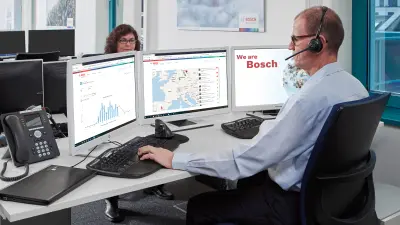 Colaboradores del centro de monitorización de Bosch