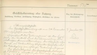 Photo of the original document of the partnership agreement